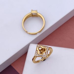 Antiternish Rose Square Ring Adjustable Size